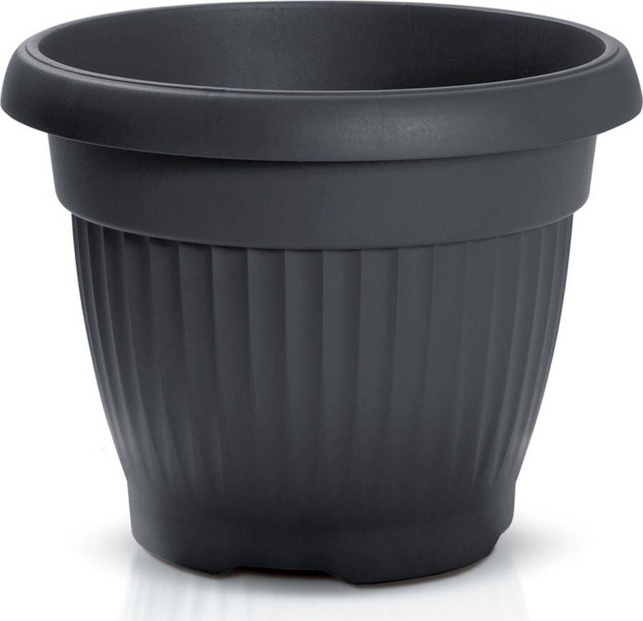 Prosperplast Plantenpot bloempot Roma Garden buiten binnen kunststof antraciet D40 x H40 cm