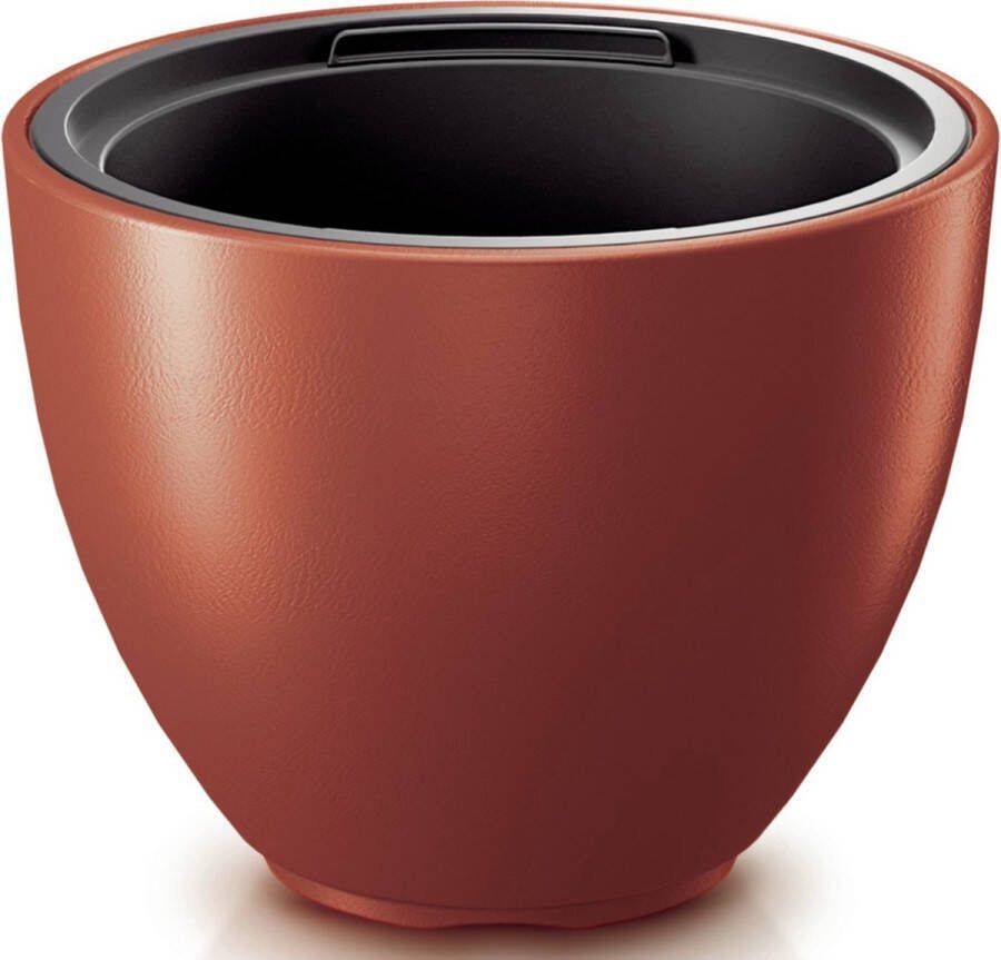Prosperplast Plantenpot bloempot Sevilla buiten binnen kunststof koper D39 x H30 cm met binnenpot