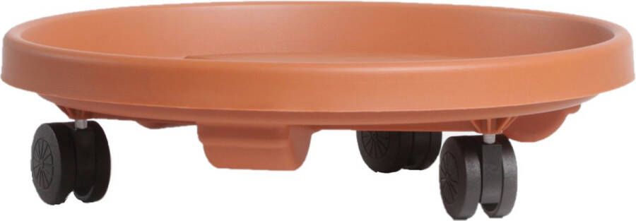 Prosperplast Plantenonderzetter multiroller rond bruin kunststof 30 cm Trolleys voor kamerplanten