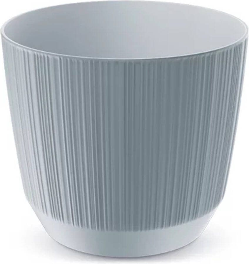 Prosperplast Ryfo Bloempot Moderne bloempot voor binnen en buiten UV-bestendig Lichtgrijs⌀ 69mm