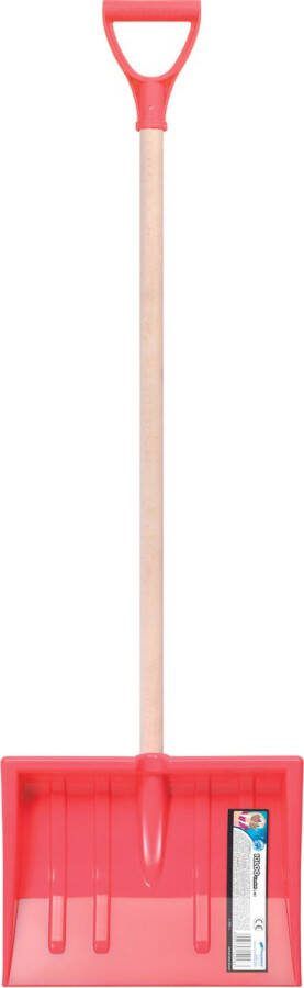 Prosperplast Sneeuwschep 94 cm voor kinderen houten steel handgreep Iglo Comfort Rood