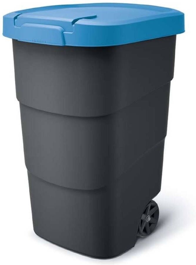 Prosperplast Wheeler Grote Afvalbak met wielen 110L Blauw Kunststof