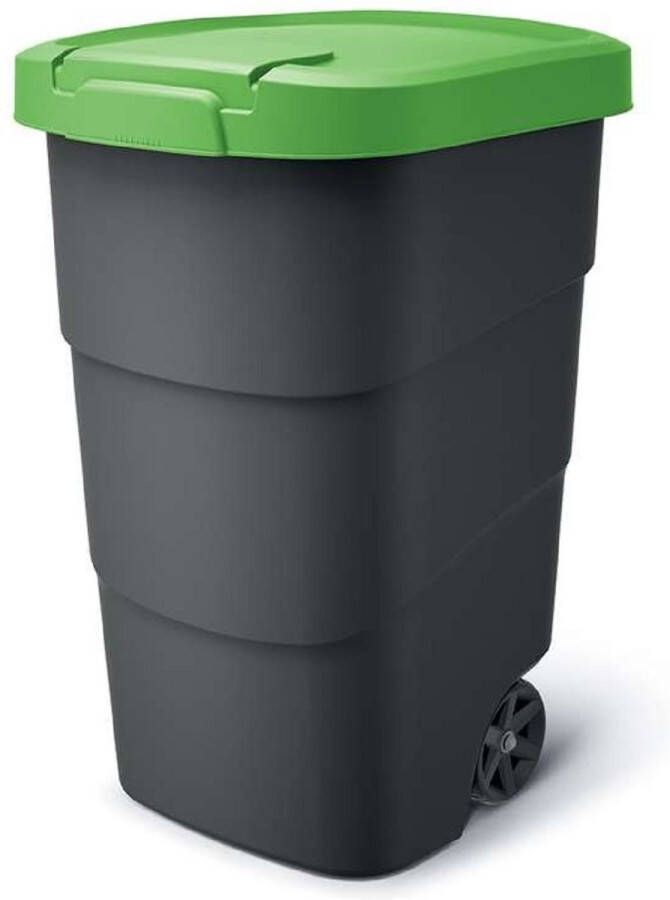 Prosperplast Wheeler Grote Afvalbak met wielen 110L Groen Kunststof