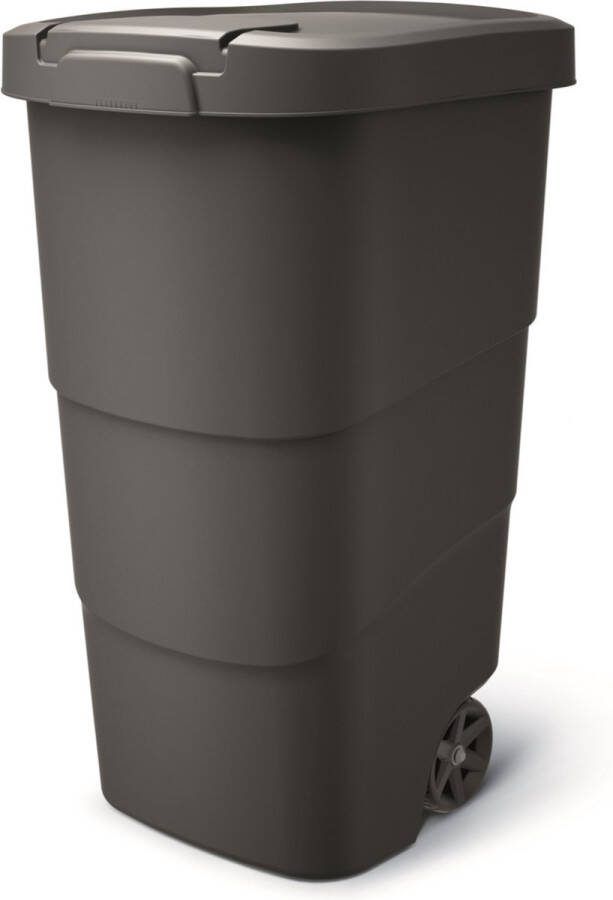 Prosperplast Wheeler Grote Afvalbak met wielen 110L Zwart Kunststof
