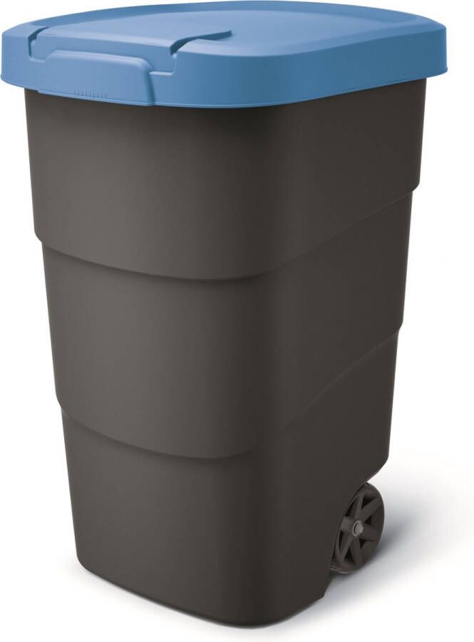 Prosperplast Wheeler Grote Afvalbak met wielen 95L Blauw Kunststof