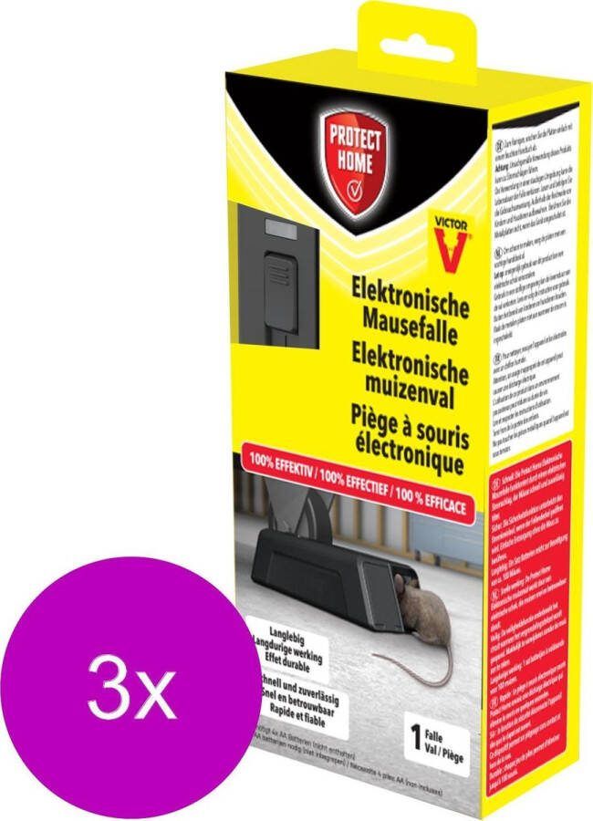 Protect Home Muizenval Elektronisch Ongediertebestrijding 3 x 1 stuk