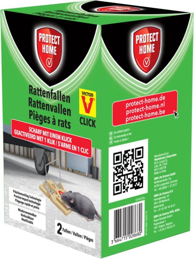 Protect Home Rattenval Plastic Ongediertebestrijding 2 stuks