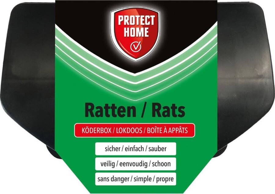 Protect Home Voerdoos Ratten Plastic Ongediertebestrijding 1 stuk