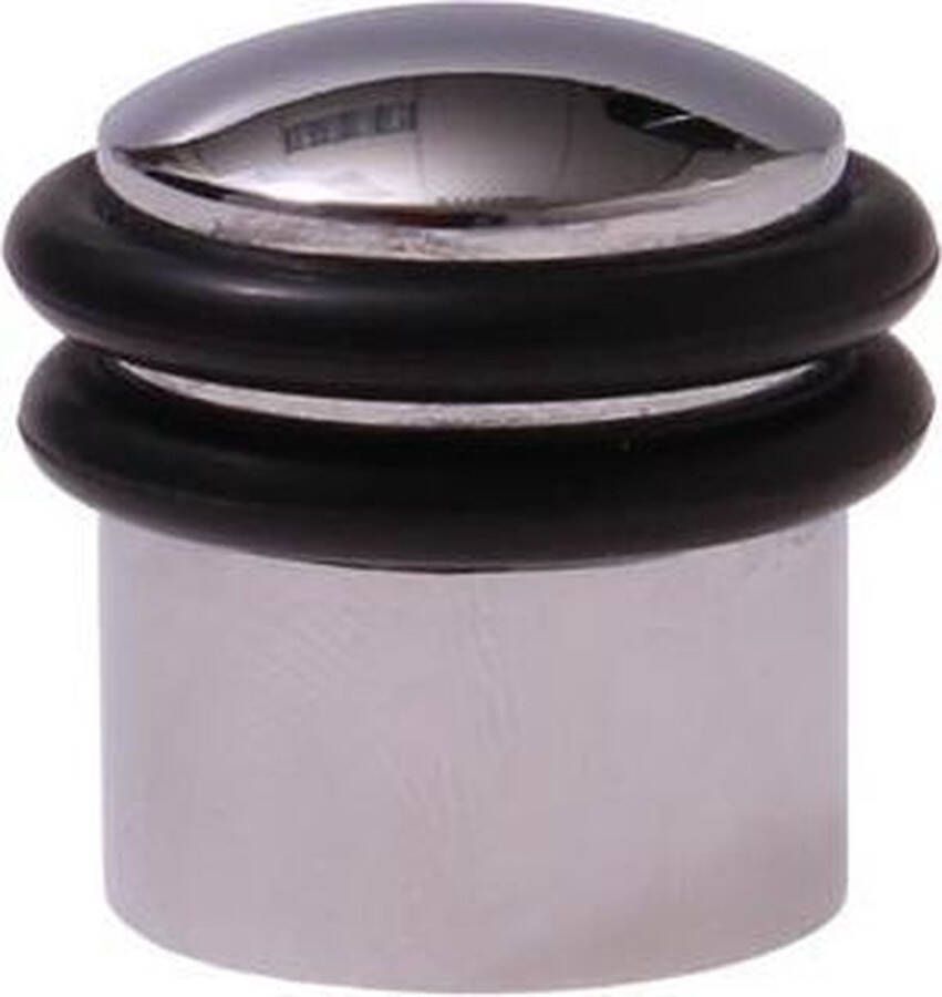 Merkloos Protect-it Deurstopper deurbuffer Triton 1x D30mm inclusief schroeven verchroomd Deurstoppers