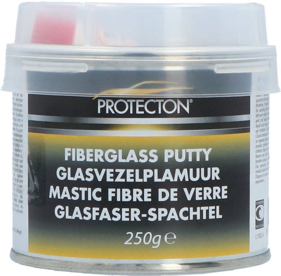 Protecton Glasvezelplamuur Fiberplast 250 Gram Geel zwart