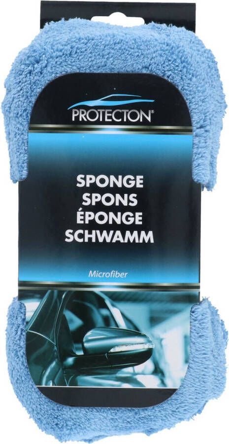 Protecton spons 28 x 13 5 x 8 cm microvezel blauw