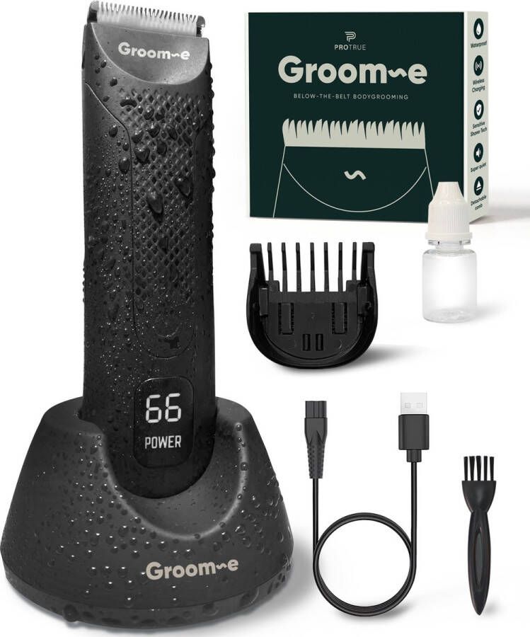 ProTrue Groom-e Bodygroomer Mannen voor Schaamhaar & Schaamstreek Lichaam Groomer Manscaped Scheerapparaat Body Trimmer Heren