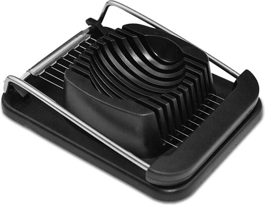 ProudProducts Prouds Eiersnijder – Eisnijder Keukengerei – Vaatwasserbestendig – Kunststof Zwart