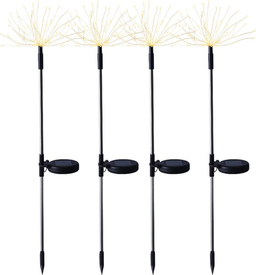 SunSpark Fireworks padverlichting Uniek vuurwerkeffect Draadloos 82 cm 4PACK