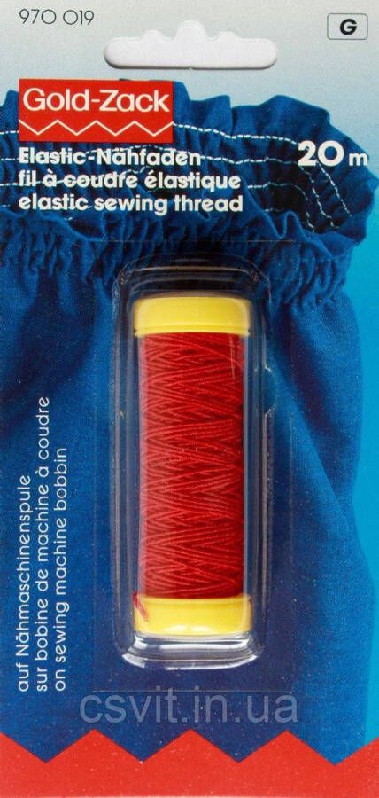 Prym elastisch naaigaren rood 970019 elastiek garen 0 5 mm x 20 m