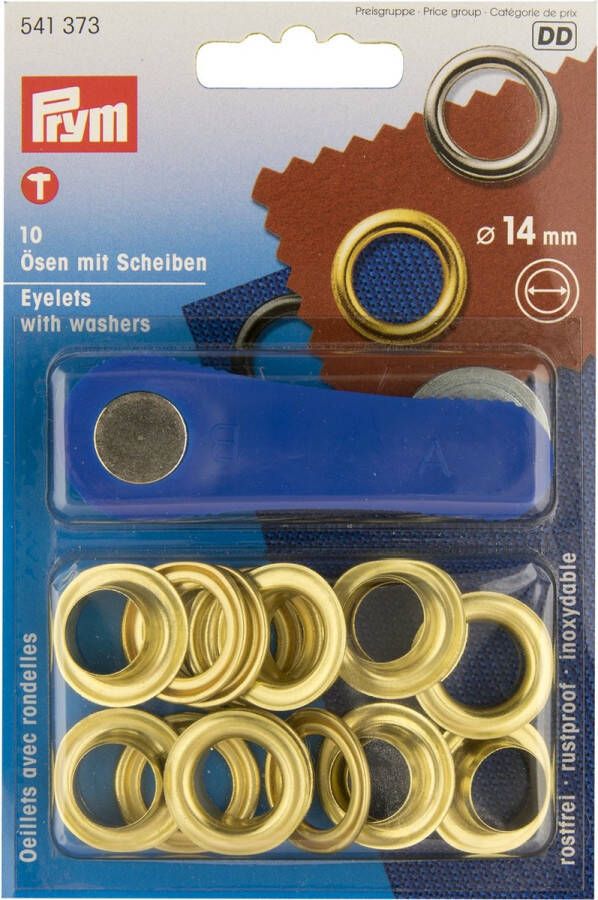 Seilflechter Prym Ringensets Messing 14mm 10 Stuks