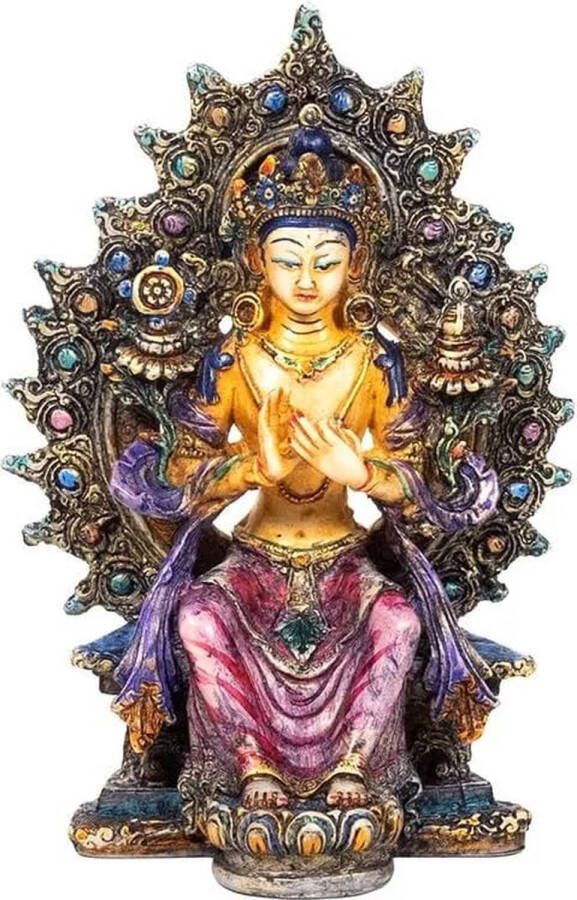PS-Collection Boeddha Maitreya Gekleurd 14 cm boeddha beeldje binnen boedha beeld boedha boeddhabeelden boeddha beeld boeddha beeldjes klein boeddha beelden
