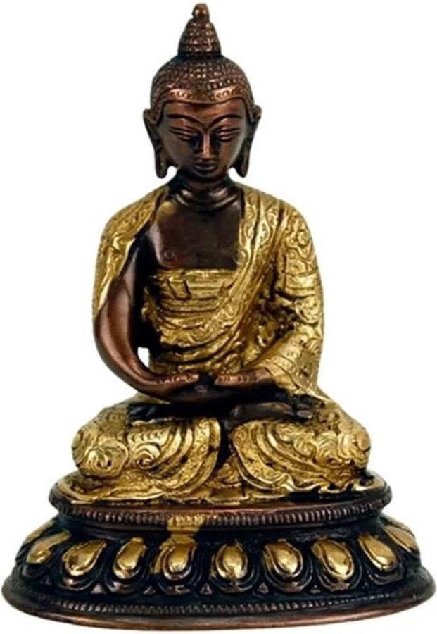PS-Collection Japanse Boeddha Beeld Amithaba 15x17 cm Brons Messing boeddha beeldje binnen boedha beeld boedha boeddhabeelden boeddha beeld boeddha beeldjes klein boeddha beelden
