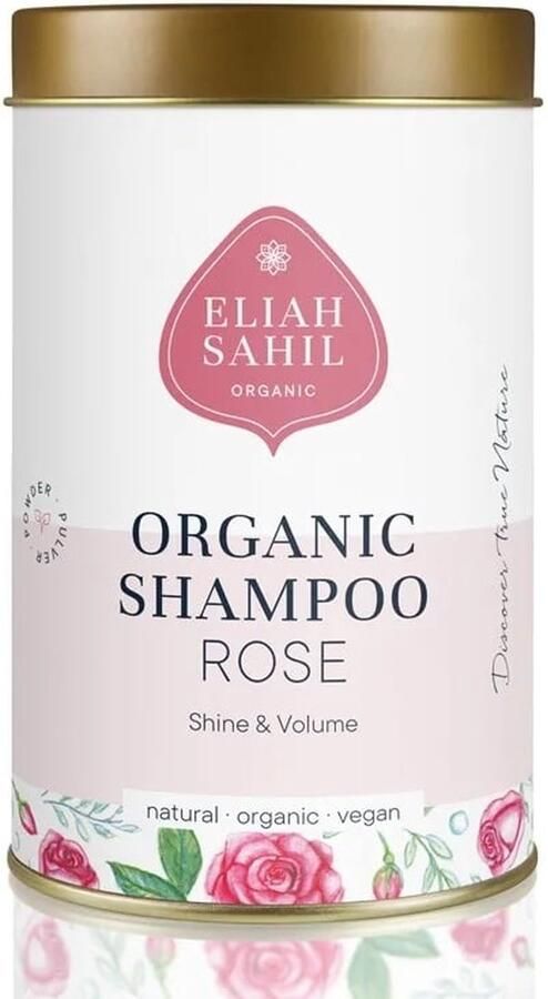 PS-Collection Eliah Sahil Poedershampoo Roos BIO 100 gram haarverzorging shampoo poedershampoo gezichtsmaskers verzorging gezichtmasker shampoo kids gezicht masker shampoo bar shampoo gezichts masker