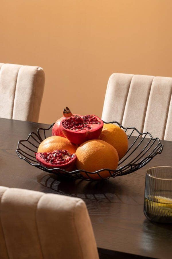 Pt fruitschaal Leaf zwart