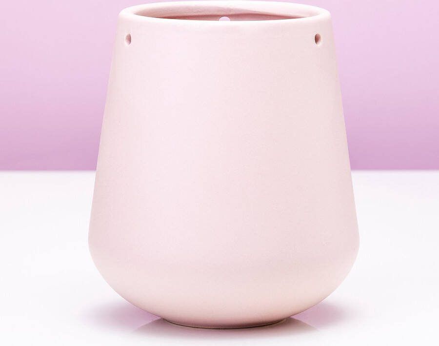Pt Bloempot Hangend Skittle Licht Roze 66x13 5x15cm