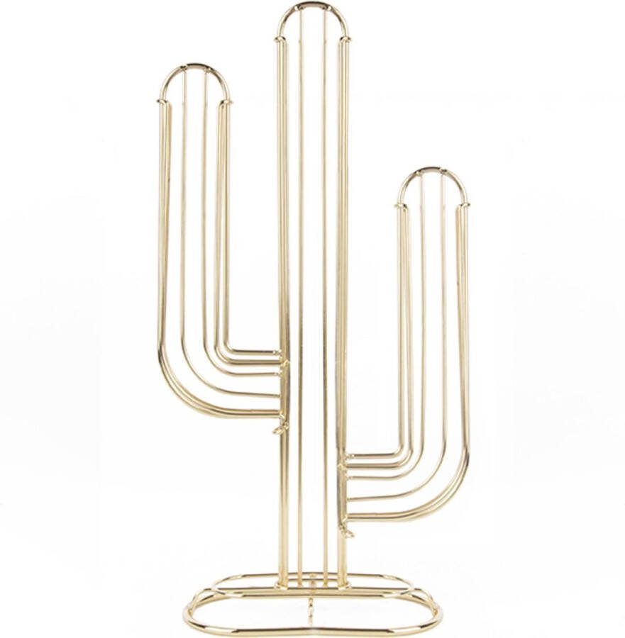 Pt (Present Time) Present Time Koffiecuphouder Cactus Goud 20 5x9x40cm Scandinavisch