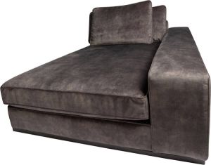 PTMD COLLECTION PTMD Block sofa chaise longue arm r Adore 68 anthracite