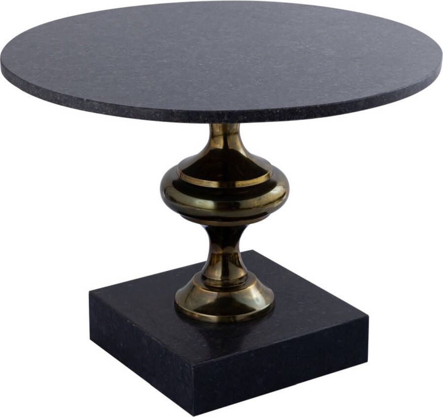 Ptmd Collection PTMD Alano Black Marble coffee table alu gold table leg