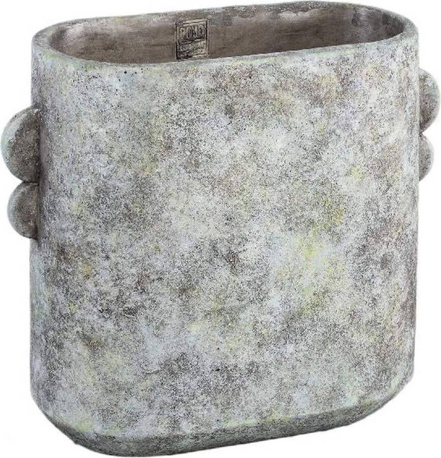 PTMD COLLECTION PTMD Joah Light Green cement pot with ears oval L