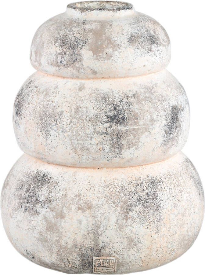 PTMD COLLECTION PTMD Bulby Pink cement layered bulb pot round L