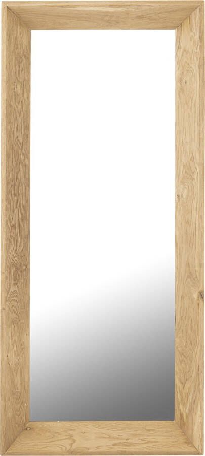 Ptmd Collection PTMD Chevar Natural oak wood mirror rectangle S