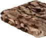 Ptmd Collection PTMD Clarisse Brown artificial fur plaid rectangle S - Thumbnail 1