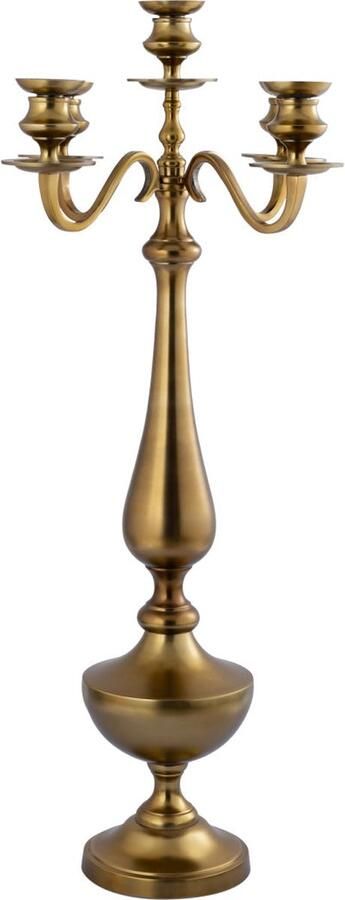 PTMD Collection Ptmd Manuelle Kandelaar 49x49x104 Cm Aluminium Goud
