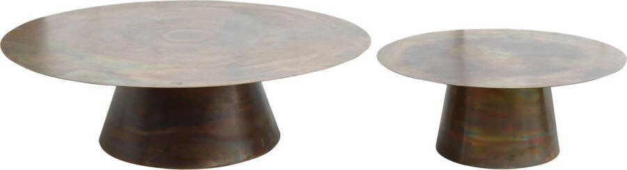 Ptmd Collection PTMD Comprador Copper iron coffeetable round sv2
