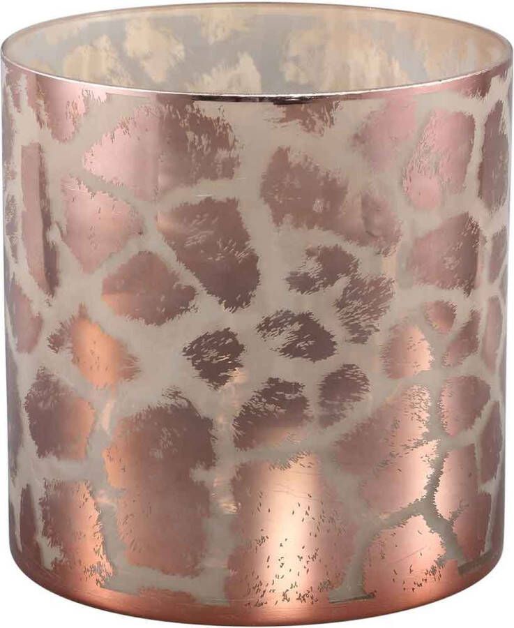 PTMD COLLECTION PTMD Desiree Windlicht Giraffe H25 x Ø25 cm Glas Goud