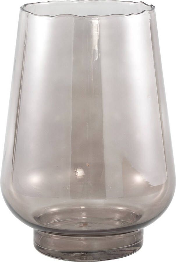 PTMD COLLECTION PTMD Dexa Grey glass vase straight round L