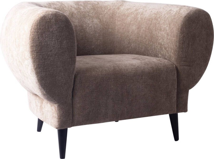 PTMD COLLECTION PTMD Elefan Cream fauteuil round armrest