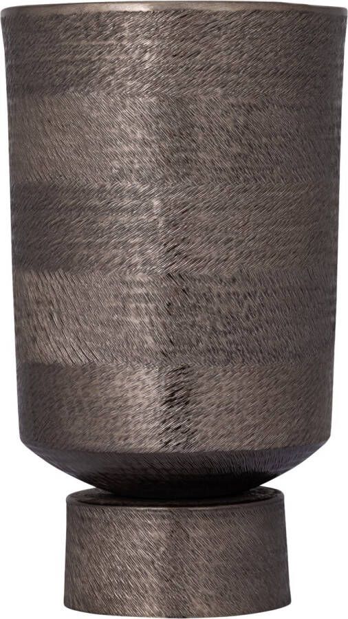 PTMD COLLECTION PTMD Erga Black Alu Sheet Zigzag Pot Round M