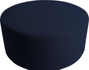 PTMD COLLECTION PTMD Evie Teddy Black Blue round pouf