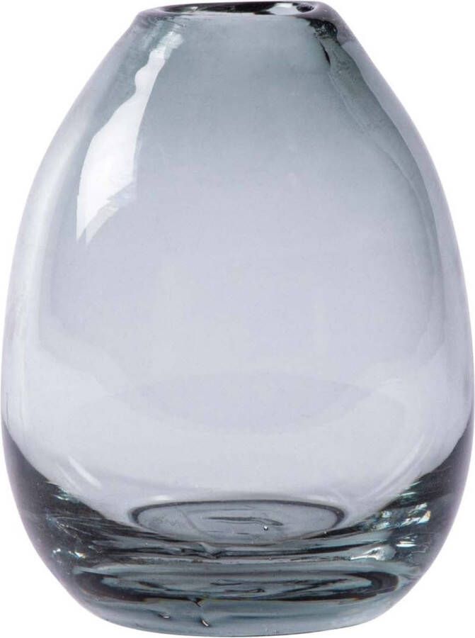 PTMD COLLECTION PTMD Farish Ronde Vaas H12 5 x Ø10 cm Glas Grijs