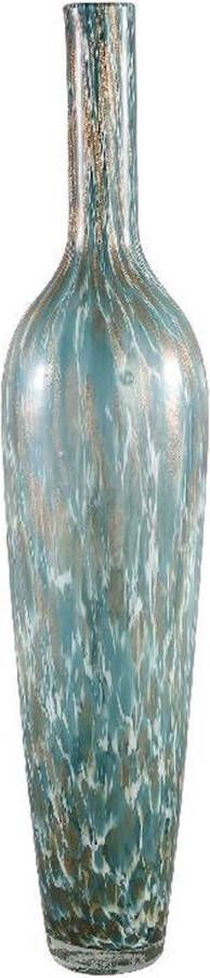 PTMD COLLECTION PTMD Fenne Ronde Vaas H51 x Ø10 cm Glas Blauw