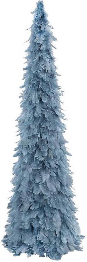 PTMD COLLECTION PTMD Foksy Kerstmis Ornament 14 x 14 x 60 cm Veren Blauw