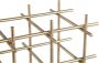 PTMD COLLECTION PTMD Gordo Brass steel square open frame wine rack - Thumbnail 1