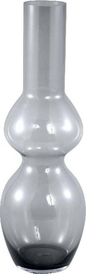 Ptmd Collection PTMD Joly Grey glass vase long bulb shape L