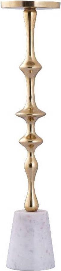 PTMD COLLECTION PTMD Kandelaar Cassady 11x11x49 cm Aluminium Goud