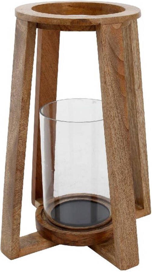 PTMD COLLECTION PTMD Klaas Lantaarn H28 x Ø30 cm Hout Bruin