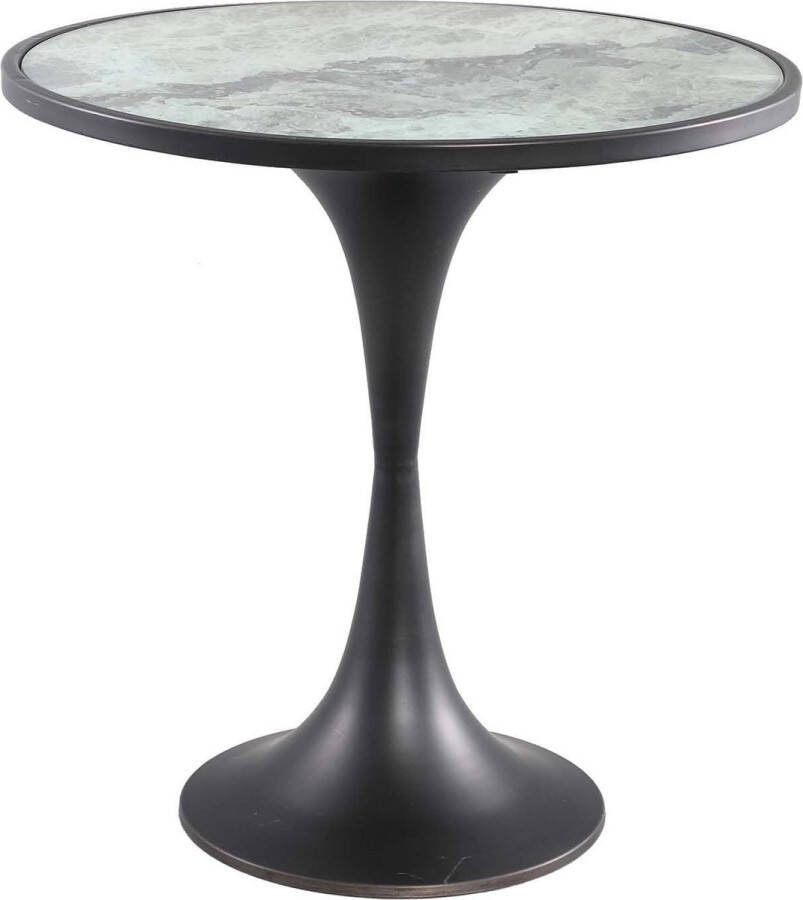 PTMD Collection Ptmd Laiko Ronde Bijzettafel H45 X Ø45 Cm Metaal Wit