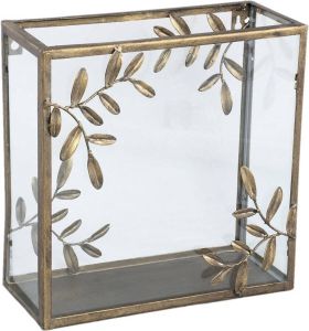 PTMD COLLECTION PTMD Marlie Windlicht 32 x 14 x 32 cm Metaal Goud