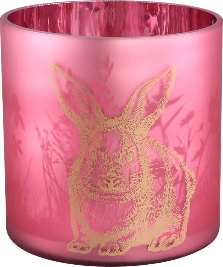 Ptmd Collection PTMD Mauren Pink glass stormlight rabbit L