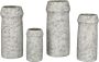 PTMD COLLECTION PTMD Nimma Grey Cement Pot Wide Top Round High XL - Thumbnail 1